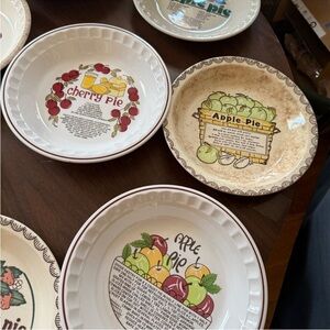 Cherry and Apple Pie Plates